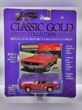 Johnny Lightning Classic Gold 1969 Camaro Red 1/15000 Limited Edition Diecast